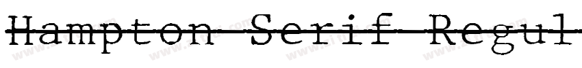 Hampton Serif Regul字体转换